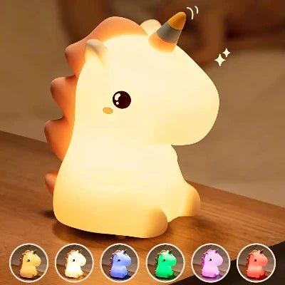 veilleuse bebe licorne lumiere magique couleurs changeantes