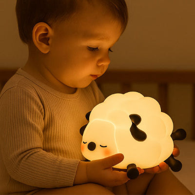 veilleuse bebe mouton cocooning lumiere-douce reconfort chambre