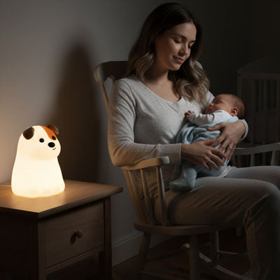 veilleuse bebe nomade chambre nuit lumiere douce berceau enfant sommeil