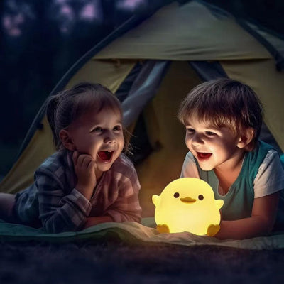 veilleuse bebe nomade canard led portable rechargeable lumiere douce sommeil enfant camping compagnon nuit securite