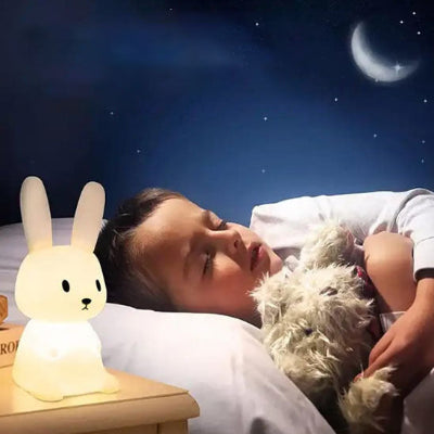 veilleuse nomade lapin led rechargeable chambre bebe