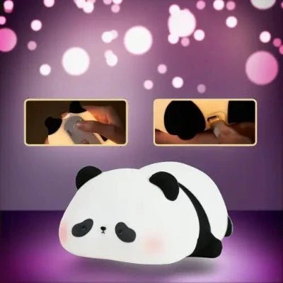 veilleuse nomade panda doux enfant lumiere portable rechargeable minuterie 30 minutes