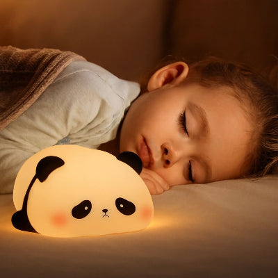 veilleuse nomade  panda enfant endormi lumiere douce chambre bebe sommeil securise